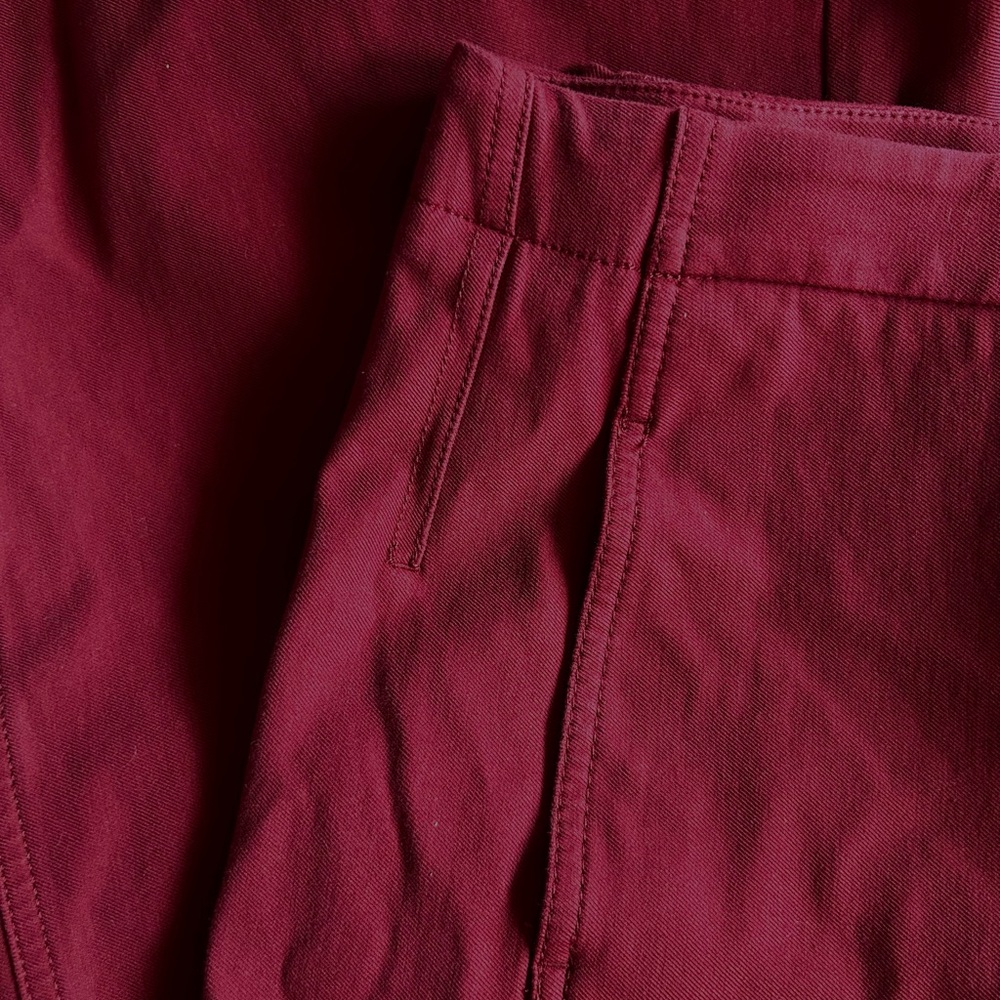 Ann Taylor The Wide Leg Marina Pant Burgundy Sz 12